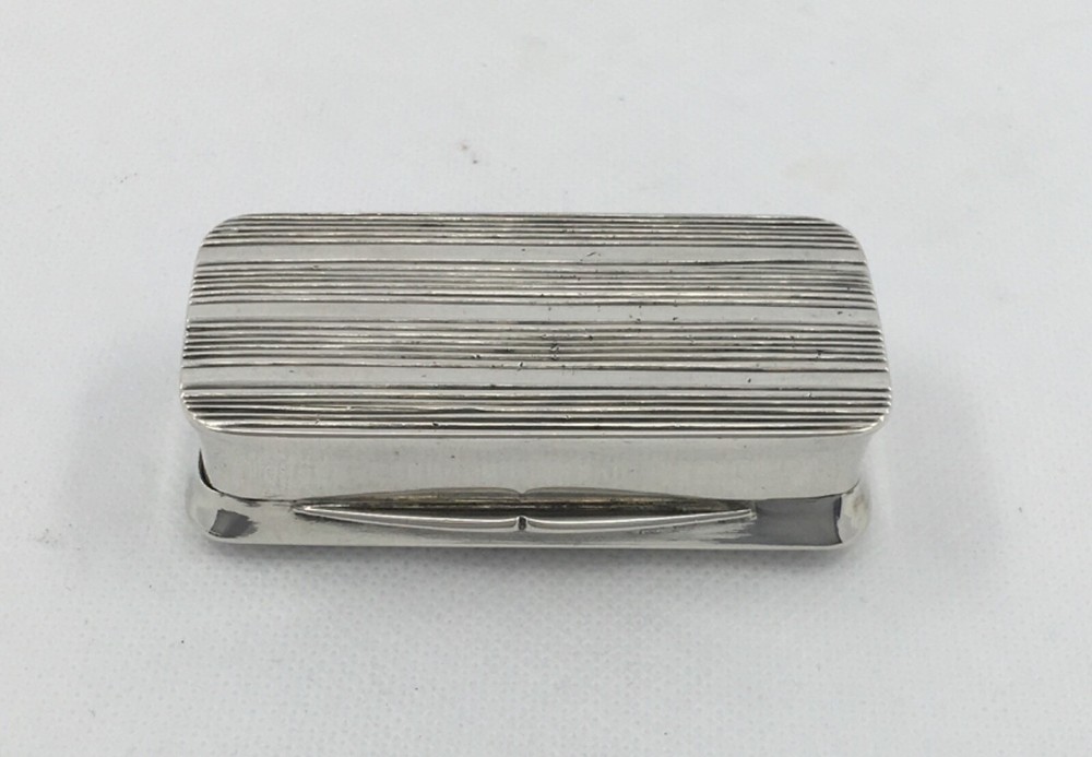 Antique Portuguese Solid Silver Snuff Box, Circa 1880, 62 grams