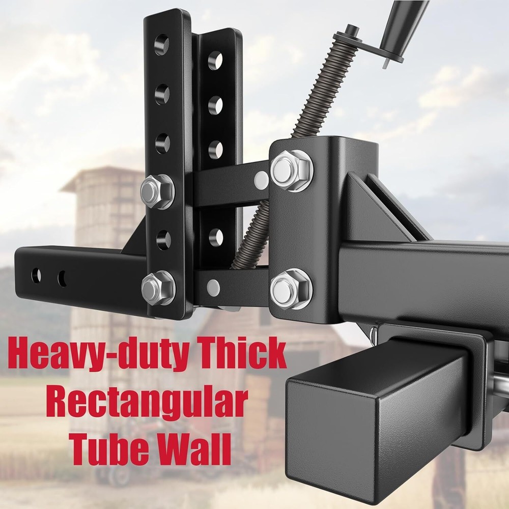 48" Width ATV/UTV Manual Implement Lift 1-Point Lift System For 2 Inch Receiver