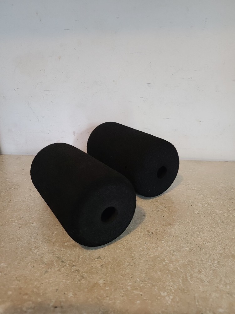 2Pcs Foam Foot Pads Rollers for Home Gym Exercise Machine Equipments Replacement