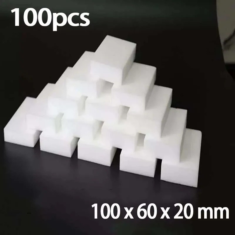 Lot of 100 Magic Sponge Erasers Melamine Thick Cleaning Foam Home Tool