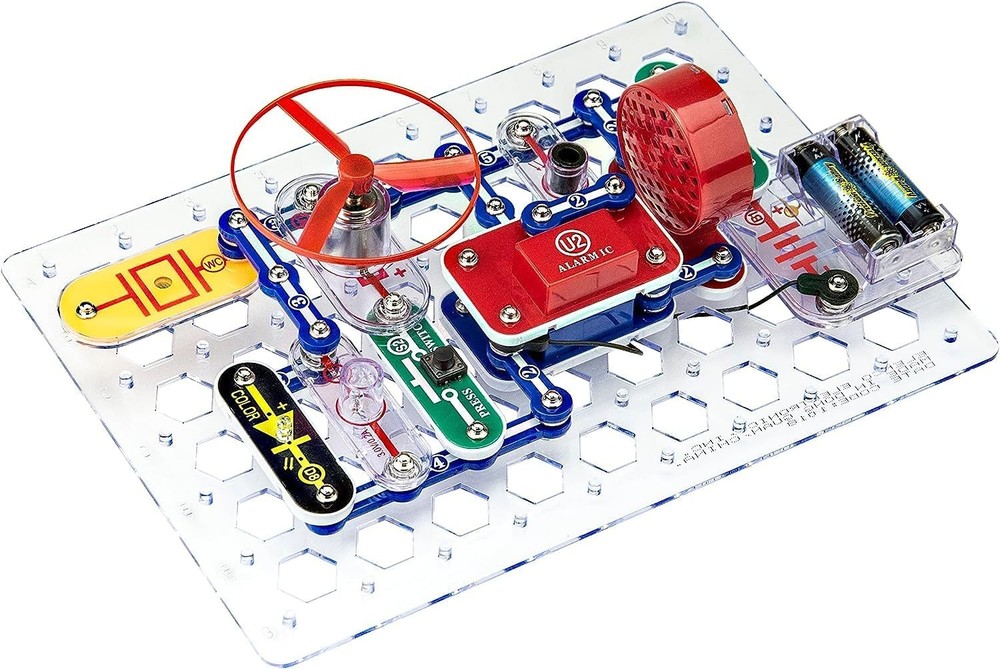 Snap Circuits Jr. SC-100 Electronics Exploration Kit, Over 100 100 Projects