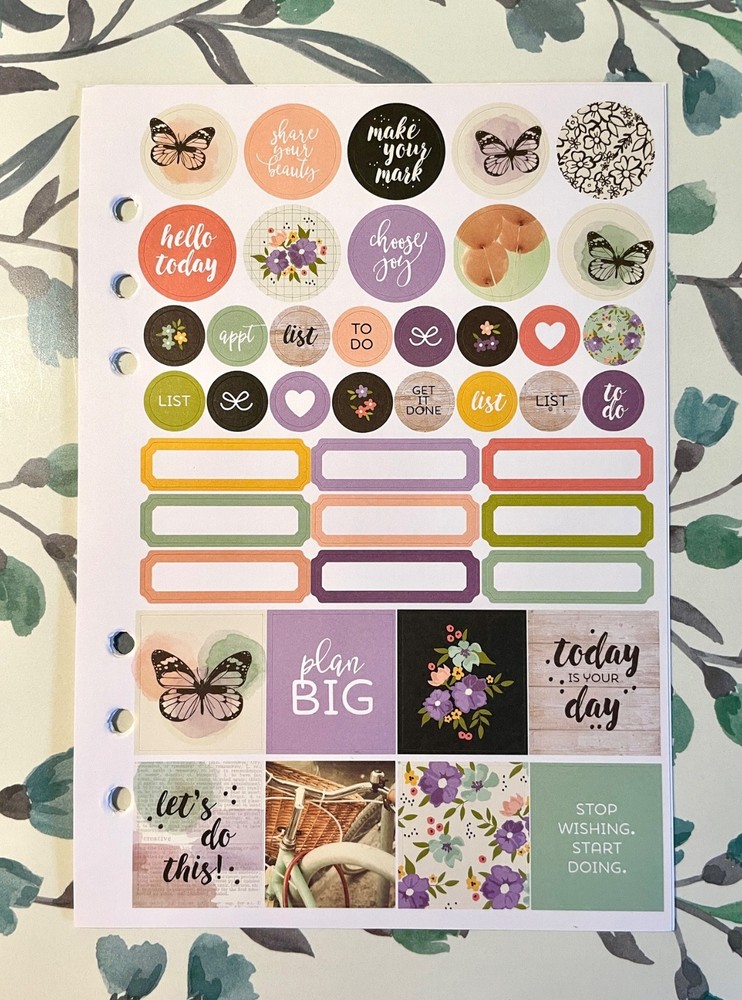 Carpe Diem Undated A5 Planner Inserts - Choose Joy