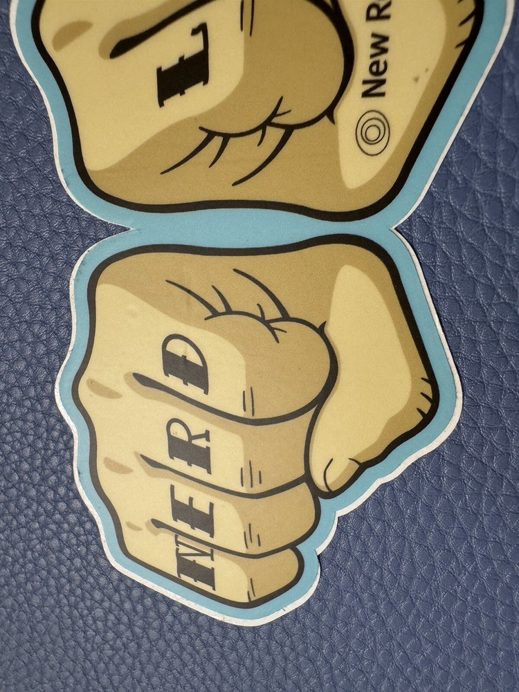 NERD Life NEW RELIC FISTS COLORFUL STICKER Computer Web Interface Programming