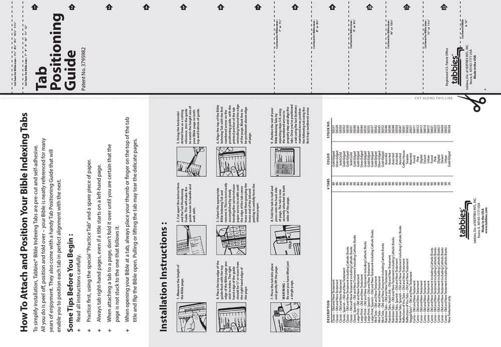Large Print Bible Indexing Tabs - Silver: Bible Indexing Tabs