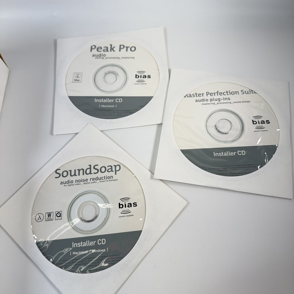 BIAS PEAK PRO 5 Audio Editing Mastering Software Windows MAC PC Software