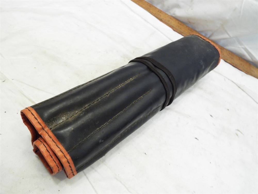 Vintage Peerless Brace Auger Drill Bits Wood Working Tool in Roll Germany