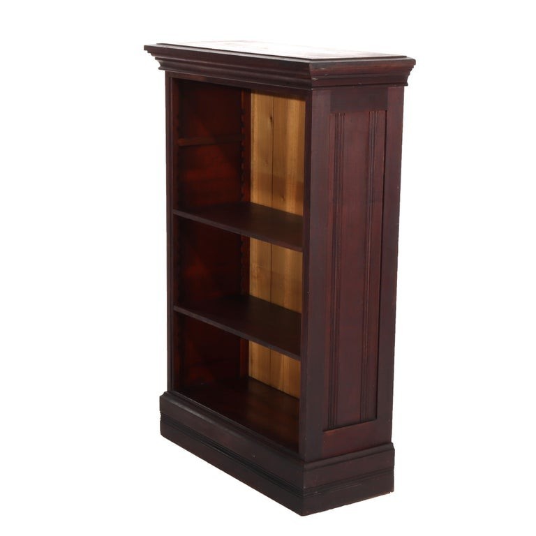 Antique Mahogany Petite Open Bookcase C1930
