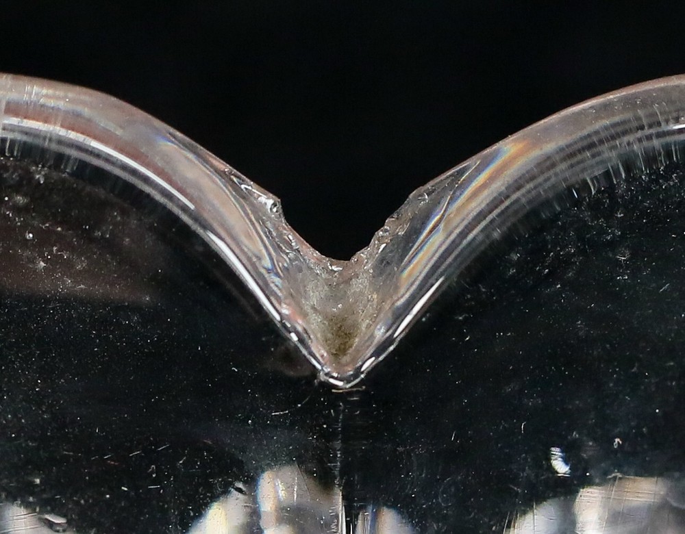 3 Pieces Pressed Glass