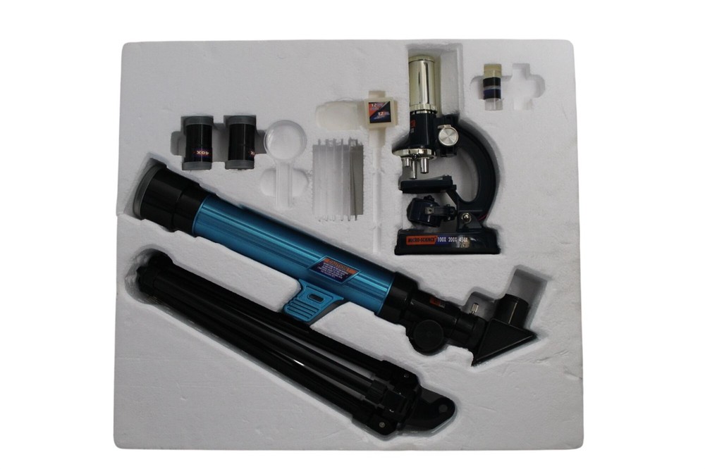 Value-Pack Tele-Science Microscope & Telescope with Accessories 35 PCS