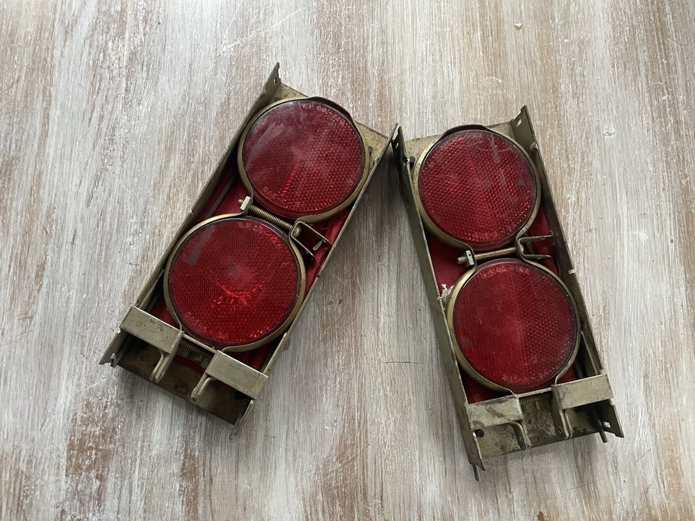 2 Vintage Roadside Emergency Reflectors