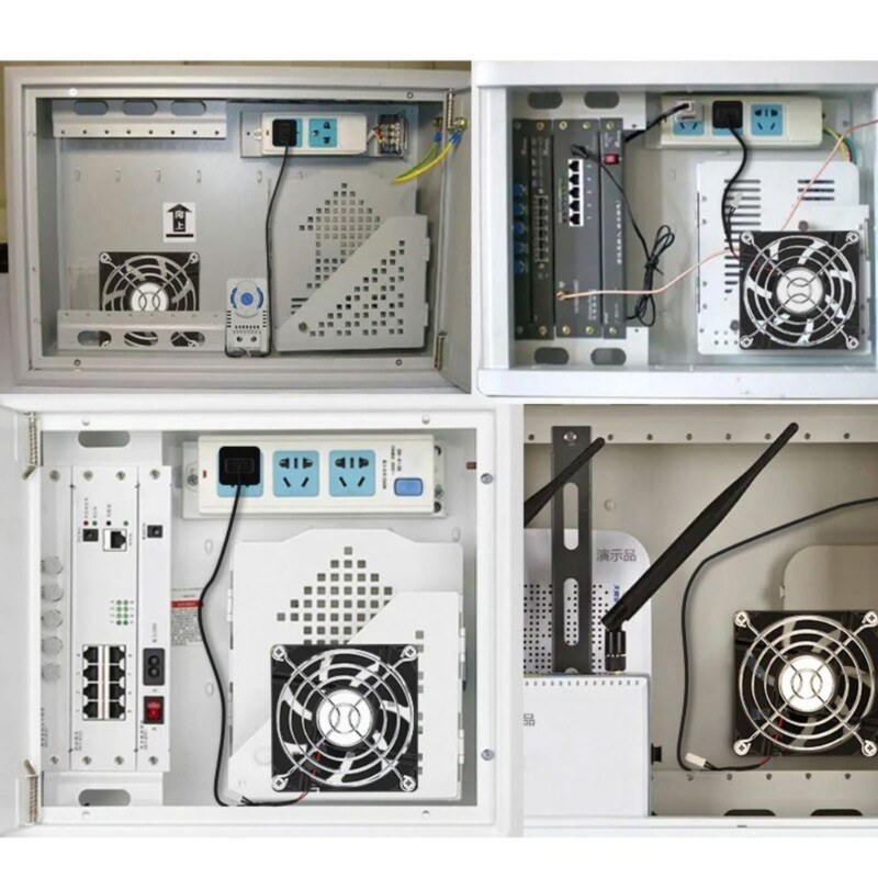 80mm USB Quiet Cabinets Cooling Fan Systems With 0-60?? Temperature Control