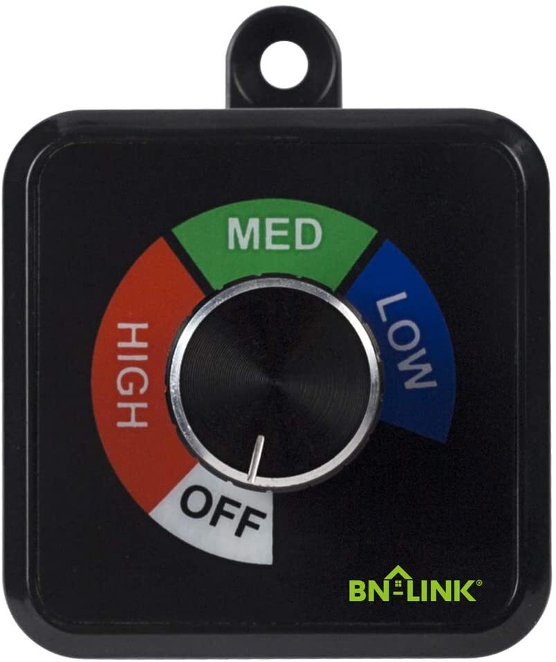 BN-LINK Exhaust Fan Speed Controller Variable 3 Speed Ceiling Vent Fan Control