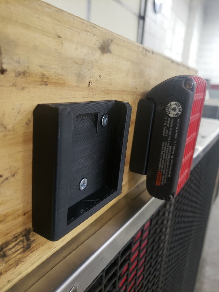 **2 Pack** Bosch 18V Wall/Under Shelf Locking Battery Holder Mount