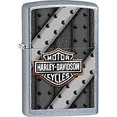 Zippo Windproof Metal Design Fire Lighter - Harley-Davidson Metal Rivets