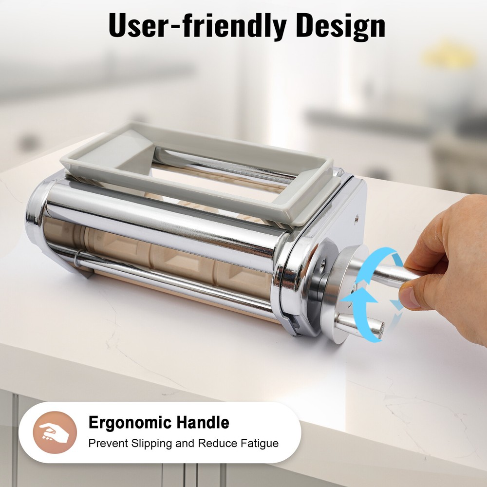 Pasta Attachment + Ravioli Maker Attachment for Kitchenaid Stand Mixers Silver