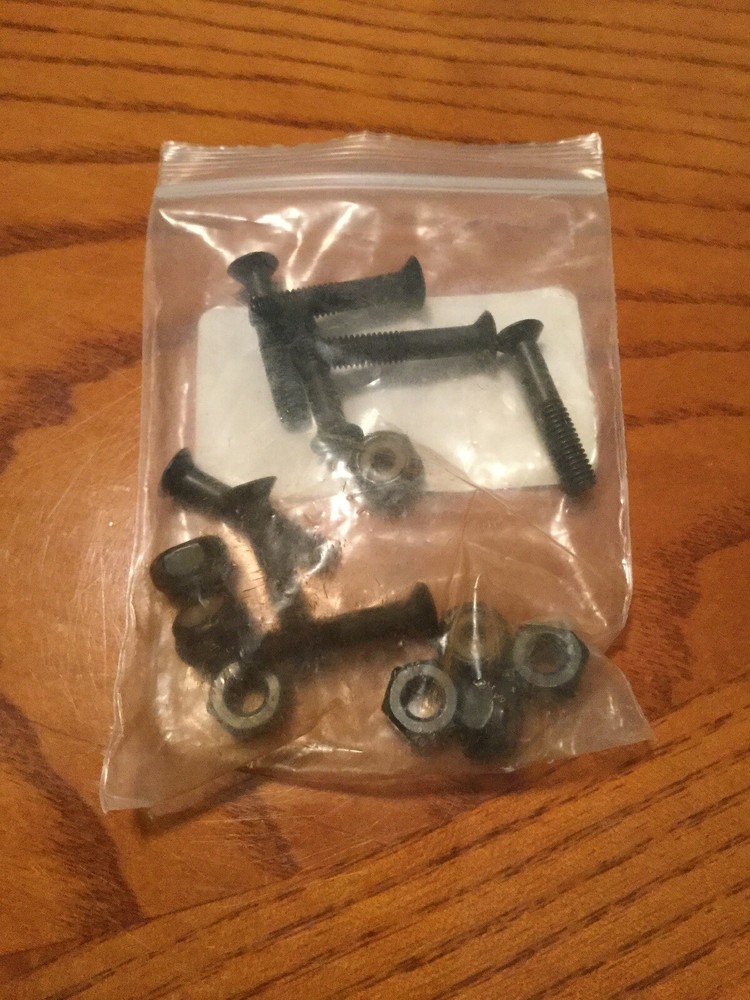 Black 1” Skateboard Hardware