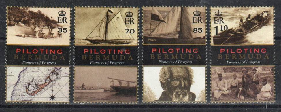 Bermuda Stamp 1025-1028  - Boat Piloting