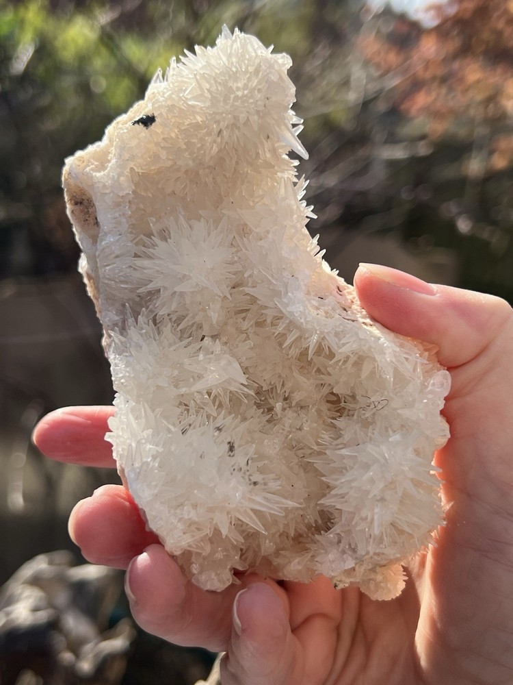 Calcite Spiky Cluster Crystal Patterns 319g 3
