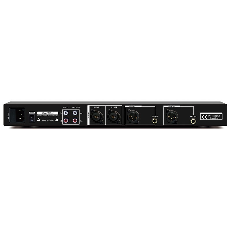 EQ-A31 Professional 31 Band Equalizer Digital Equalizer (Silver) for Stage Home