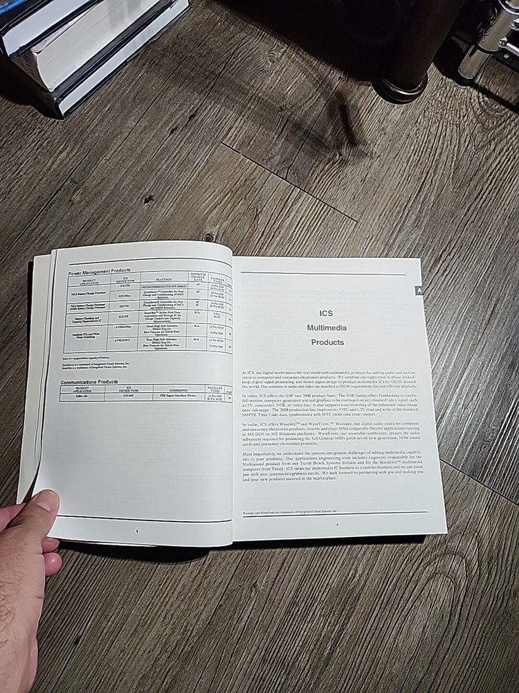 Integrated Circuit Systems, Inc. Data Book 1994 SOFTCOVER