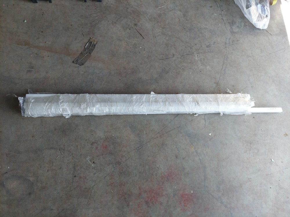 (9) Bulk Delrin Rectangular Bar Natural .75" x 1" x 48"