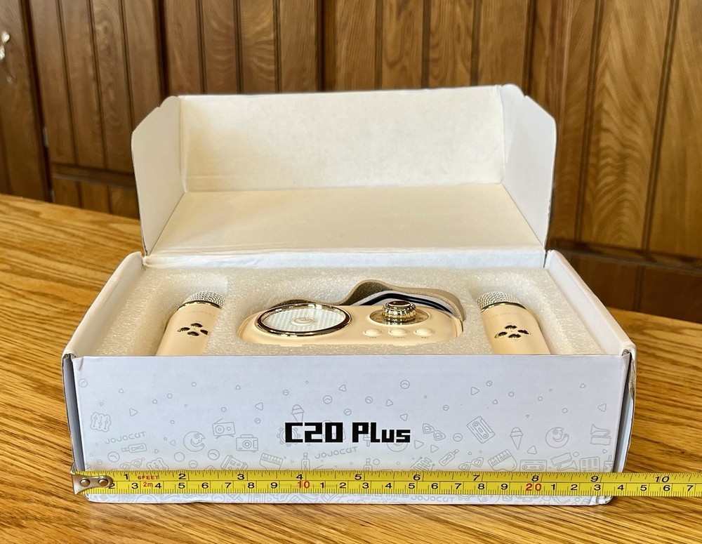 C20 Mini Karaoke Machine Portable Bluetooth Speaker with Wireless Microphone
