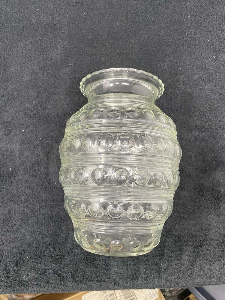 Ring And Bubble 8 Inch Clear Vase