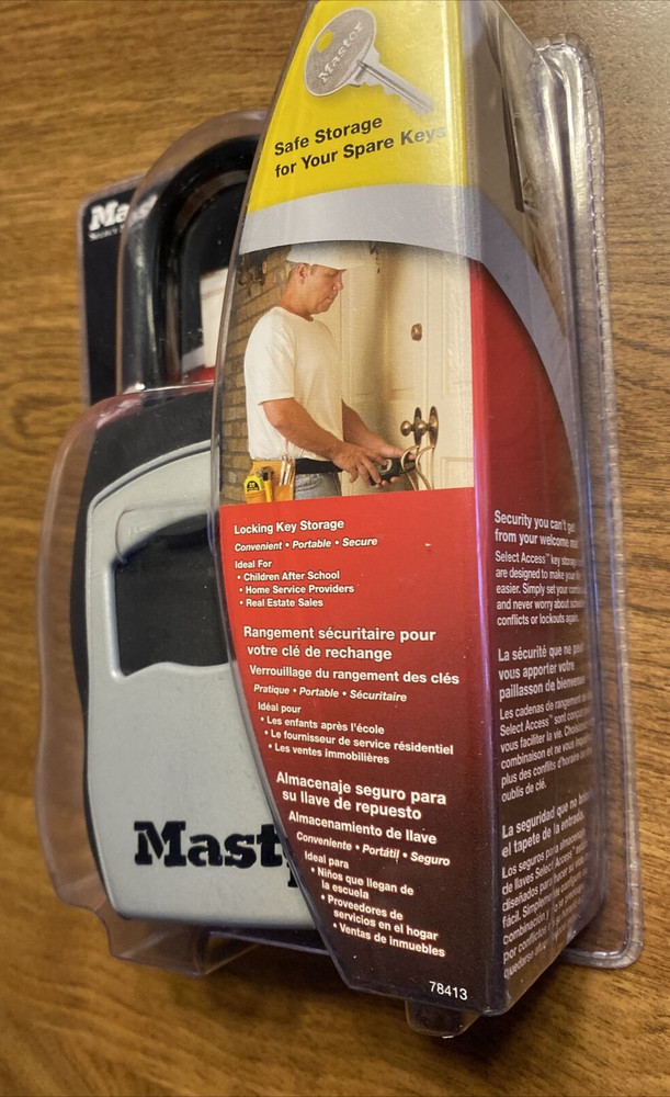 NOS Master Lock 5400D Select Access Combination Safe Spare Keys Storage 2007 B4