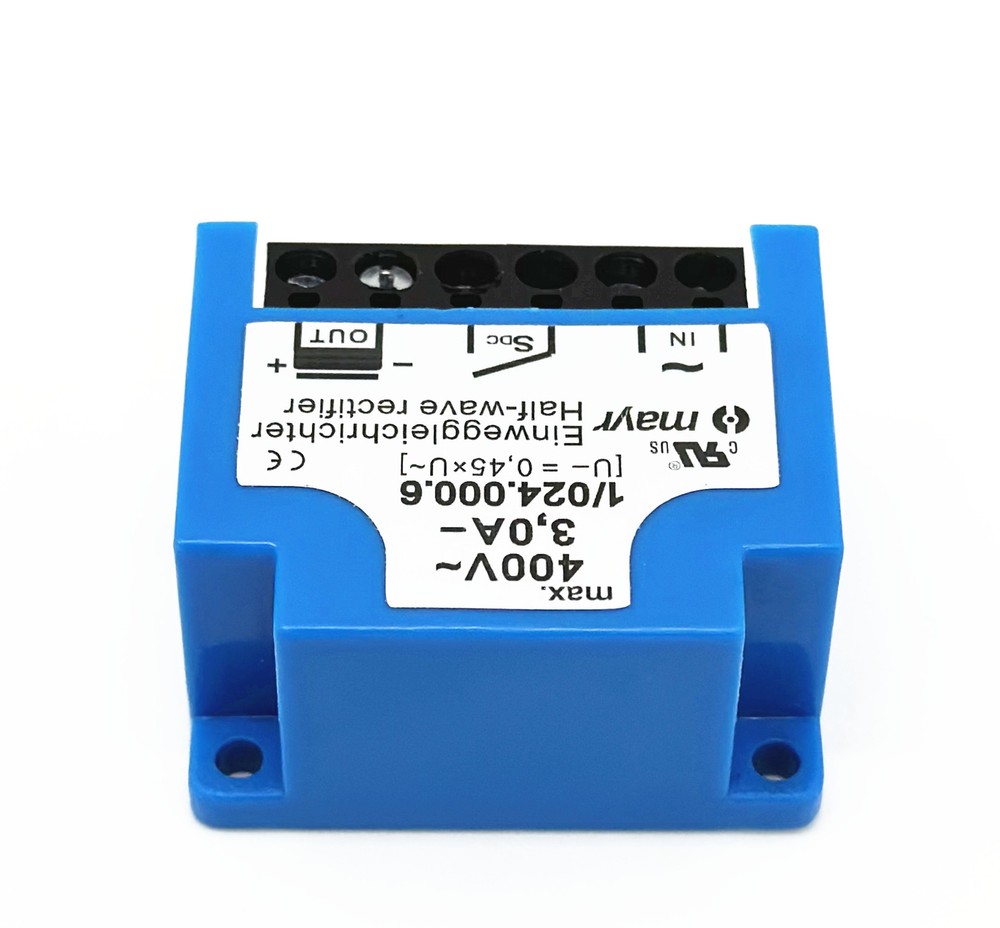 Mayr 1/024.000.6 400V 3,0A Half wave Rectifier Einweggleichrichter module