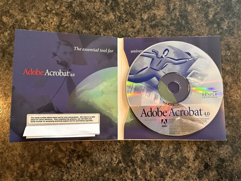 Adobe Acrobat 4.0 Original Disc in Package - for Windows NICE