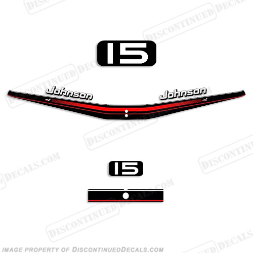 Fits Johnson 15hp Decal Kit 1995 - 1996
