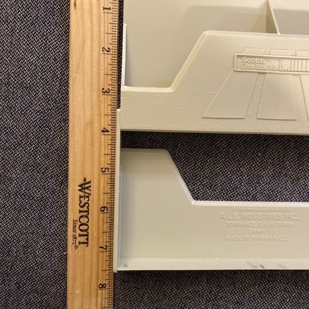 Vintage Scotch Disk Box 1986 Storage Case
