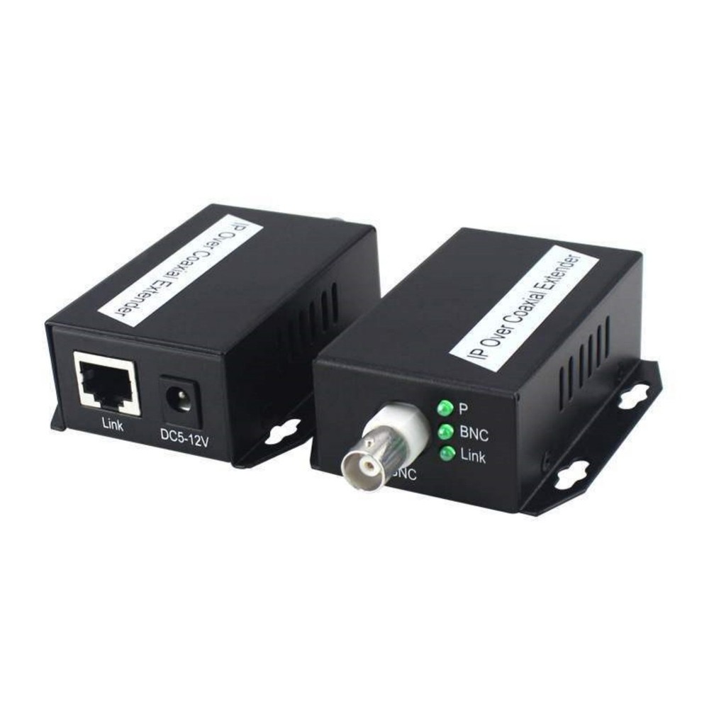 1 Pair Durable Metal Network Rj45 BNC IP Over Coaxial Extender For Elevator