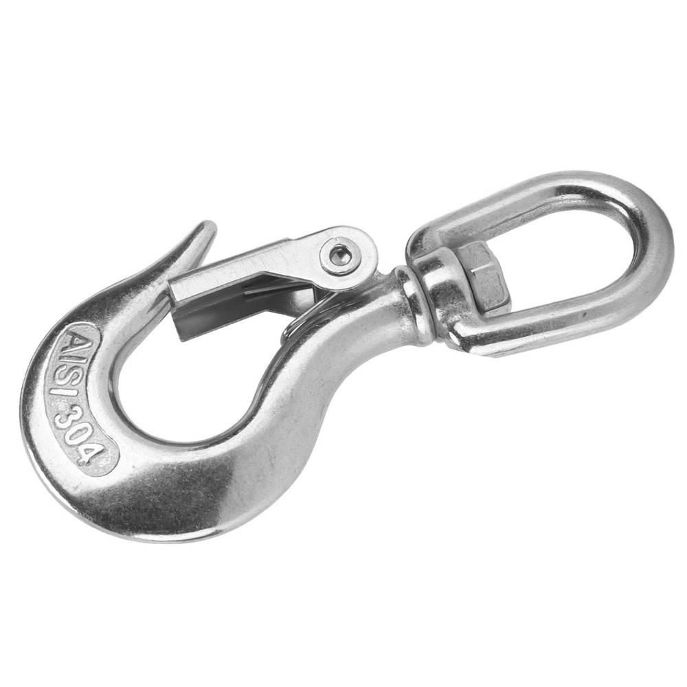 Swivels Eye Lifting Hook Stainless Steel Safety Lifting Hook For Engineering