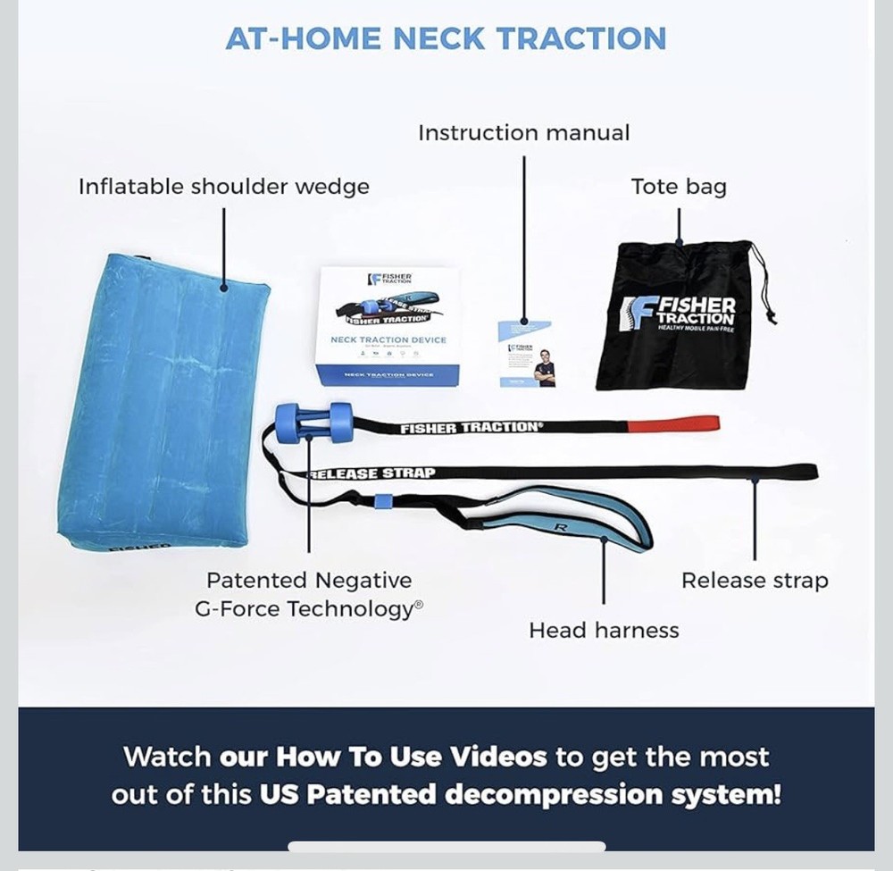 Neck Traction System for In-home Decompression - New Open Box