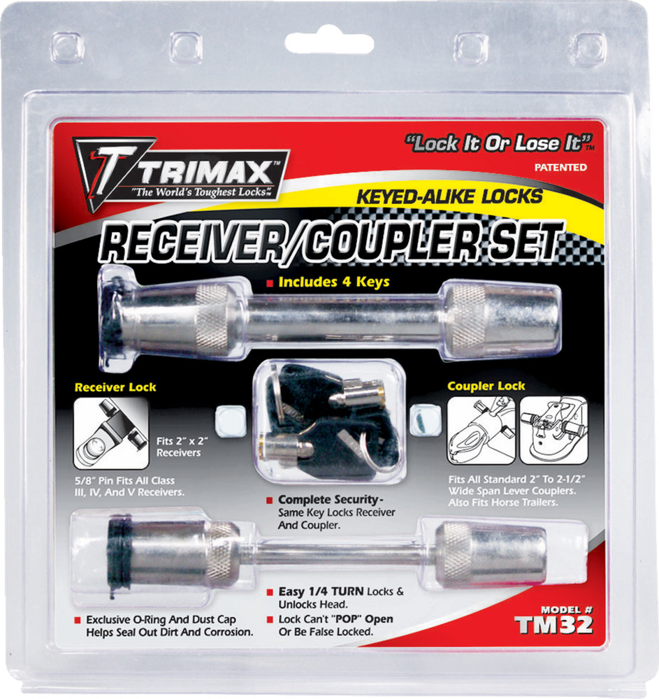 Trimax Premium Coupler And Receiver Lock Set Tm32