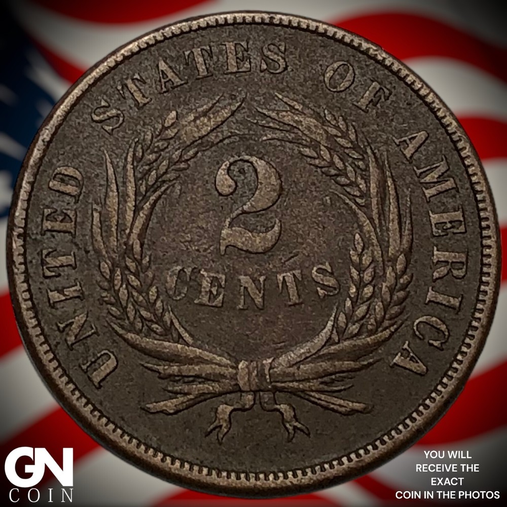 1866 2 Cent Piece M6487