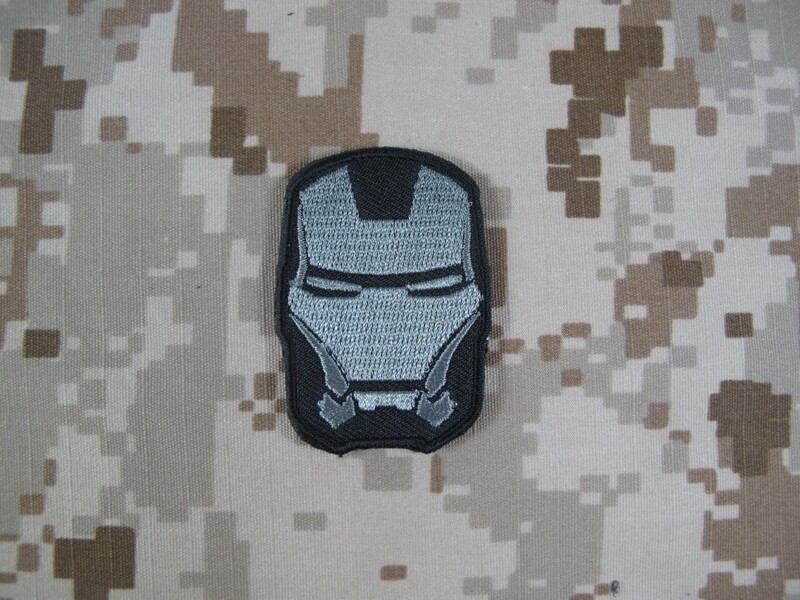 Warrior Iron Man Patch (Gray, Small) WR-PT07S