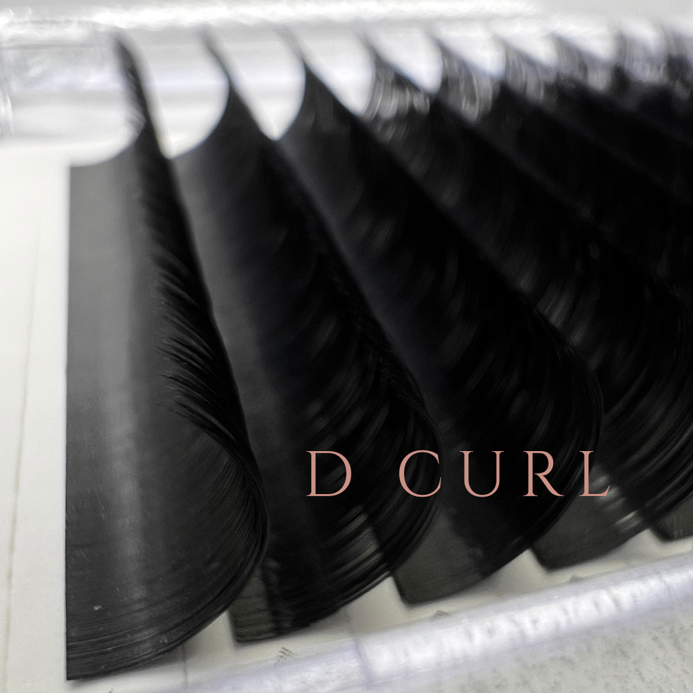D Curl Cashmere Eyelash Extensions | Multi-Diameter | Matte Black