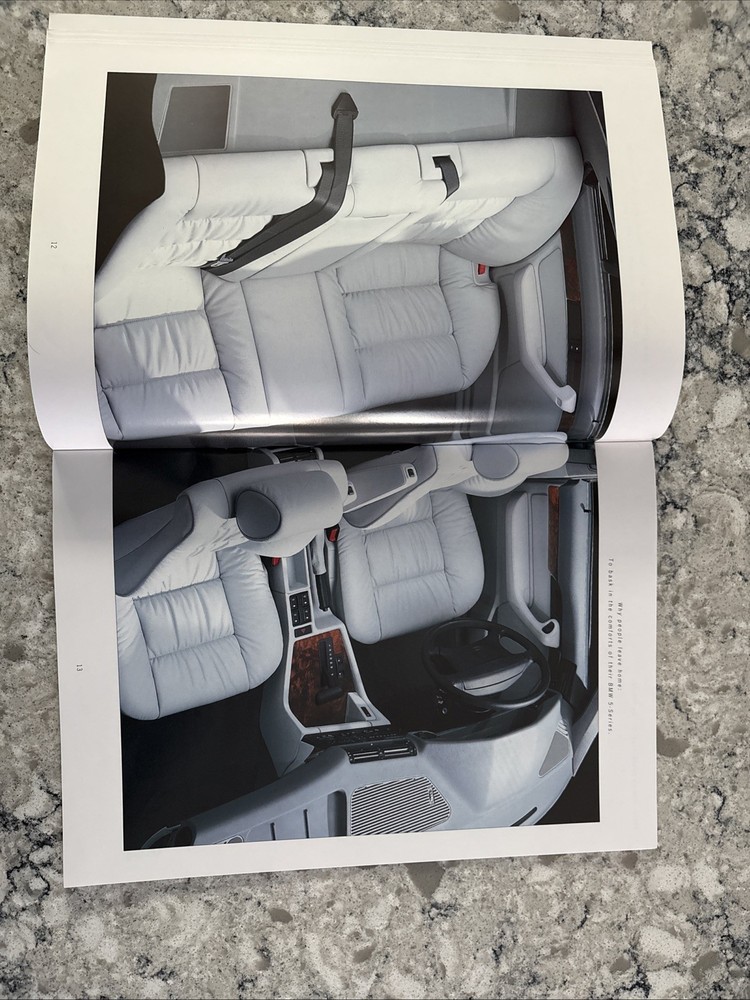 BMW 5 Series E34 41 Page 1992 Brochure