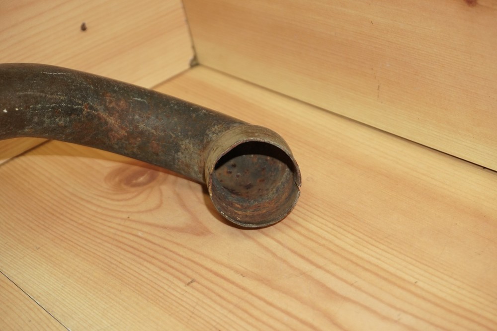 1950 - 1960 Triumph Left Side Exhaust Muffler Header Head Pipe