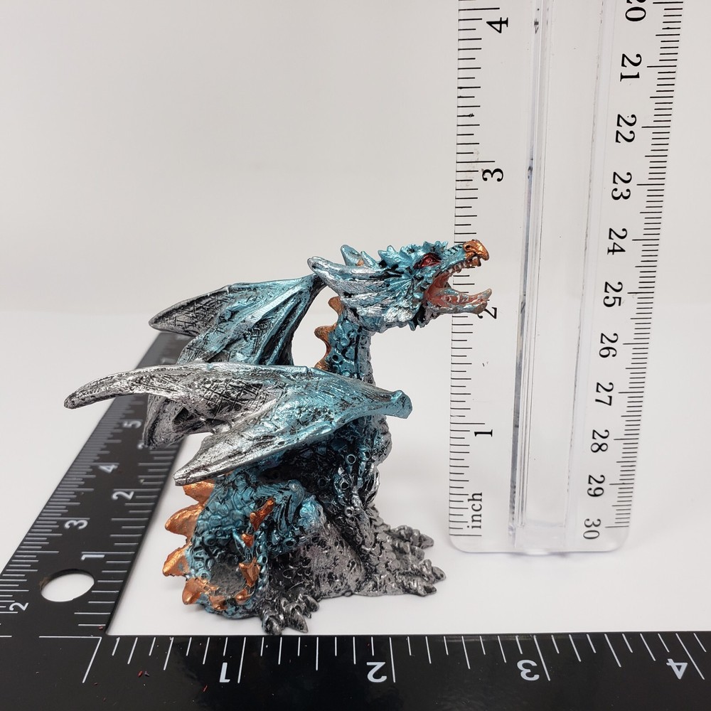 Dragon Mythical Magical Dragon Blue Sparkle Decor