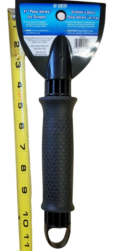 New Polar Vortex Ice Scraper Car Windshield Snow Flex Blade Rubber Grip Handle