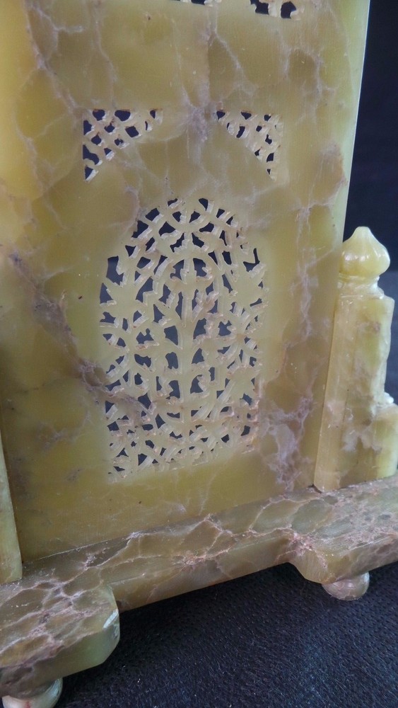Chinese Carved Jade Screen Small Light Green