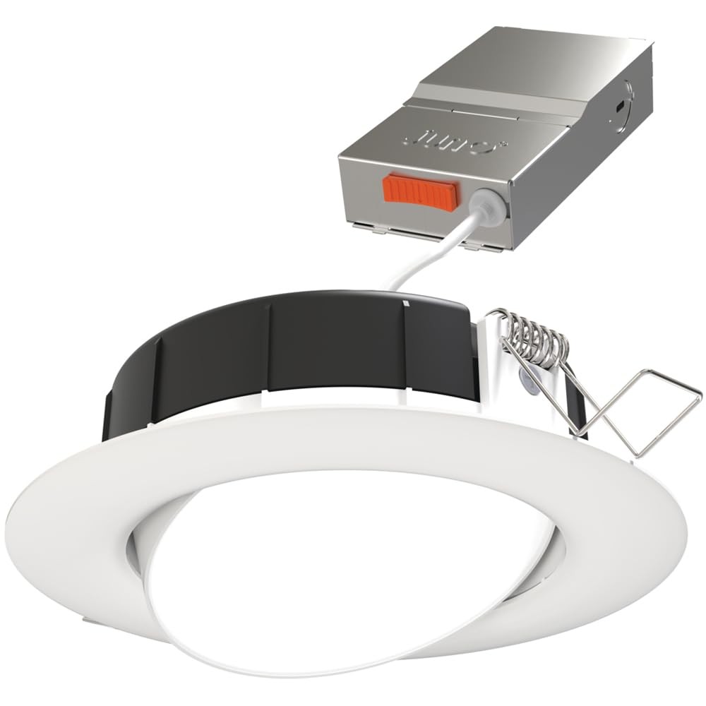 Juno LED Shower Light, 4" Adjustable Wafer Downlight, 5CCT Switchable