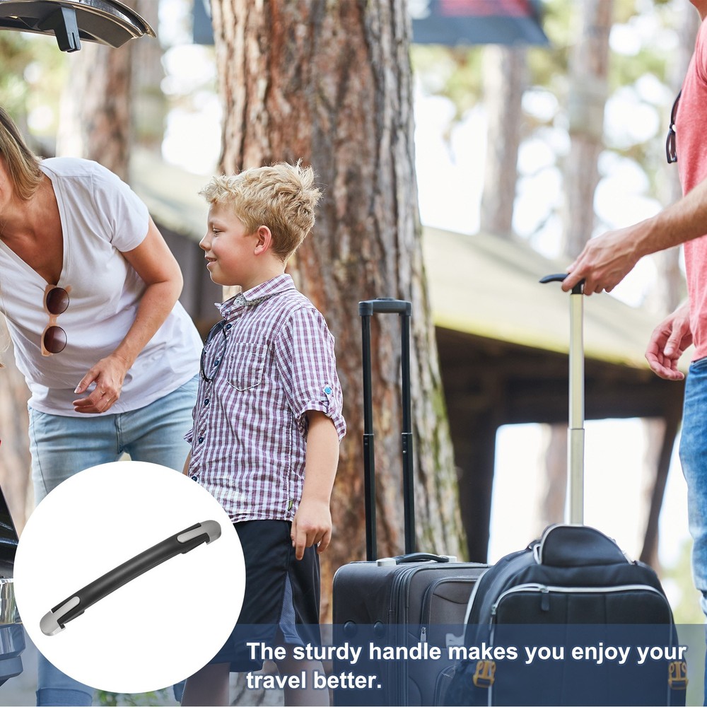 Luggage Handle 7.87" x 0.9" (L x W) Plastic Pull Handle Grip Replacement Black