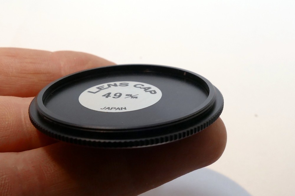 49mm Lens Front Cap for stacking, metal, screw in type