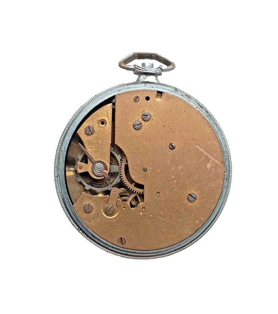 Vintage 1930s-1950s Pocket Watch missing rear case