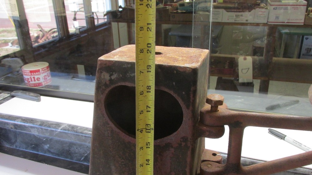Old Cast Iron Cream Separator Base Stand Table Pedestal W/ Table Lot D
