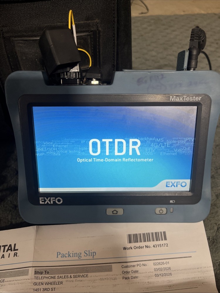 Exfo MaxTester MAX-715B-MI-EI OTDR Unit Serviced